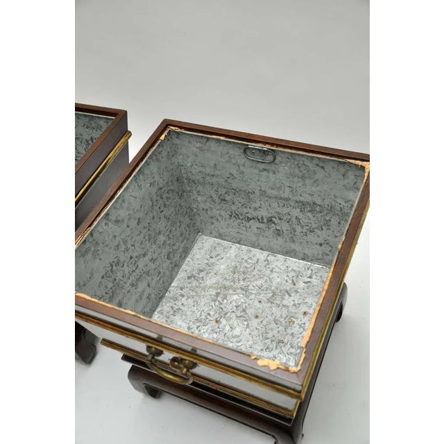 Vintage Mid Century George Zee Wine Coolers/Tables- a Pair For Sale In New York - Image 6 of 15