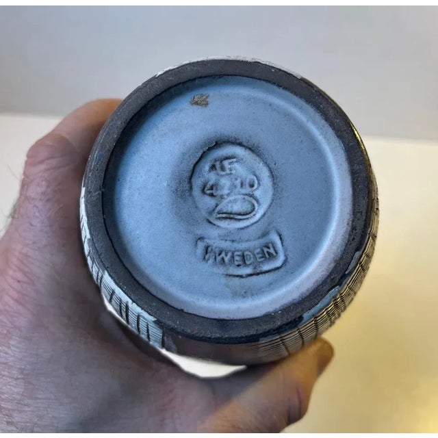 Swedish Ceramic Vase by Mari Simmulson for Upsala Ekeby, 1960s For Sale - Image 5 of 9