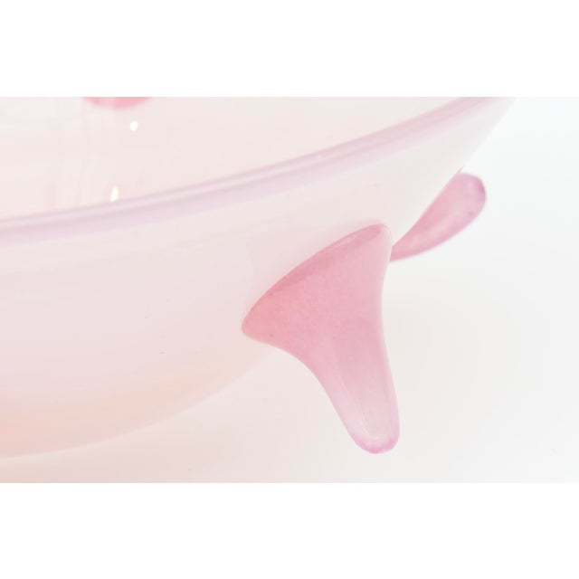 Art Glass Pink Nipple Bowl Signed Bills Burchitts, 2001, American For Sale In Miami - Image 6 of 10
