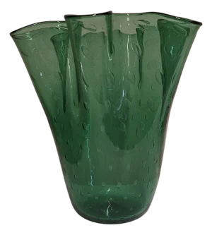Italian Handmade Glass Vase, 1970s