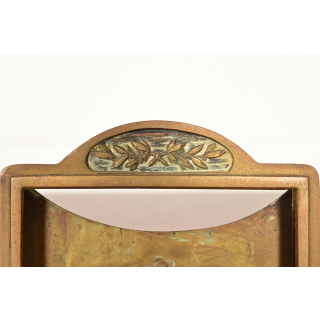 Tiffany Studios Style Antique Arts & Crafts Bronze Desk Calendar Frame or Picture Frame For Sale In South Bend - Image 6 of 13