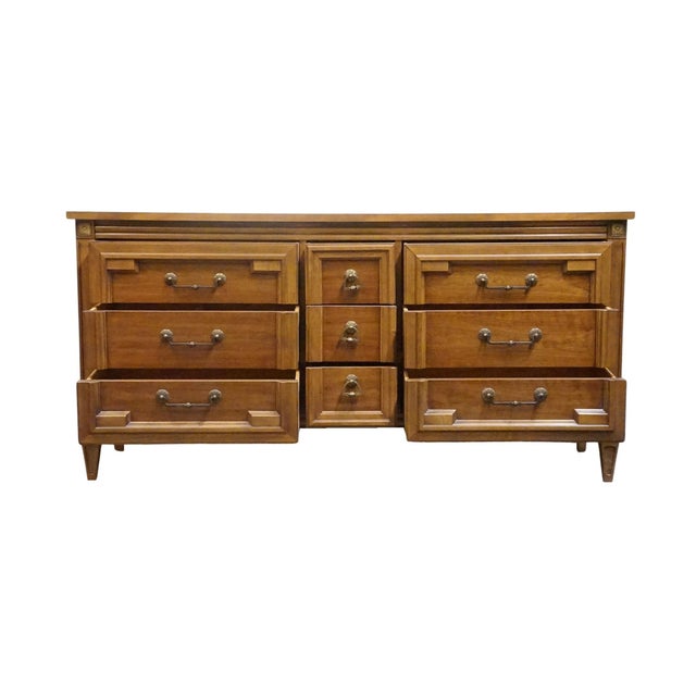 1960s Thomasville Furniture Milano Collection Italian Mediterranean Style 64" Triple Dresser 532-4 For Sale - Image 5 of 15