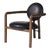 Four Hands Bria Chair, Heirloom Black Leather For Sale