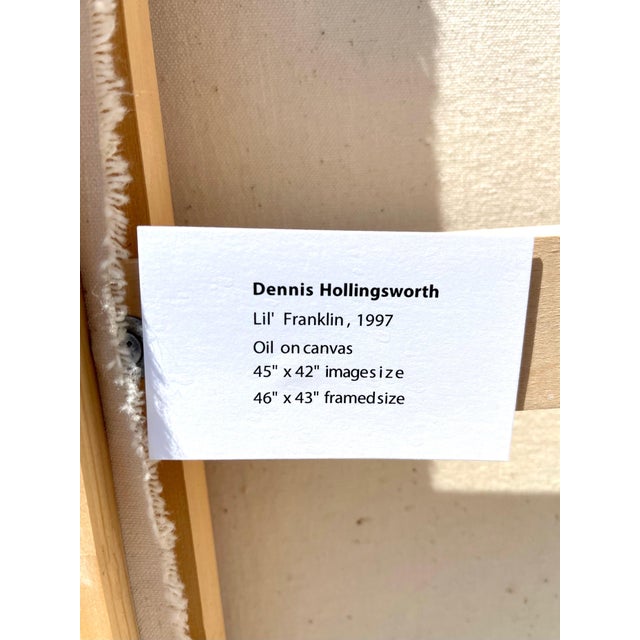 1990s Dennis Hollingsworth, Pop Art Painting Dennis Hollingsworth LA Spanish Artist Post Modernist Abstract, 1997 For Sale - Image 5 of 9