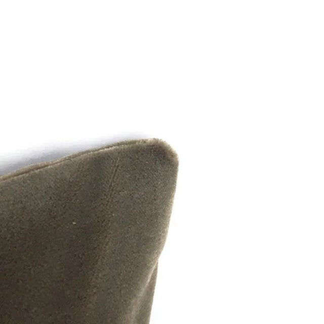From Kravet is fabric number 34179 in the color 1121 cover. This pillow is a dark gray faux mohair velvet made with 100%...