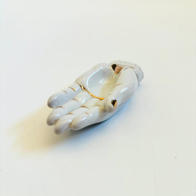 Vintage Porcelain Hand Ashtray, Made in Japan For Sale - Image 4 of 8