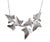 Metal Vintage Ivy Necklace in Silvered Bronze by Colette Marchal Simon, 1990s For Sale - Image 7 of 7