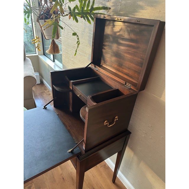 Beautiful authentic Henkel Harris wine cellarette / bar cabinet, made in Winchester, Virginia, with original manufacturer...