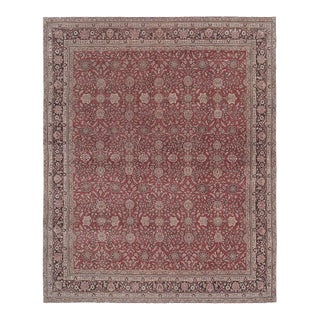 Hand Knotted Contemporary Large Turkish Oushak Rug With Mid-Century Design For Sale