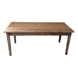 Vintage Wooden Dining Table For Sale