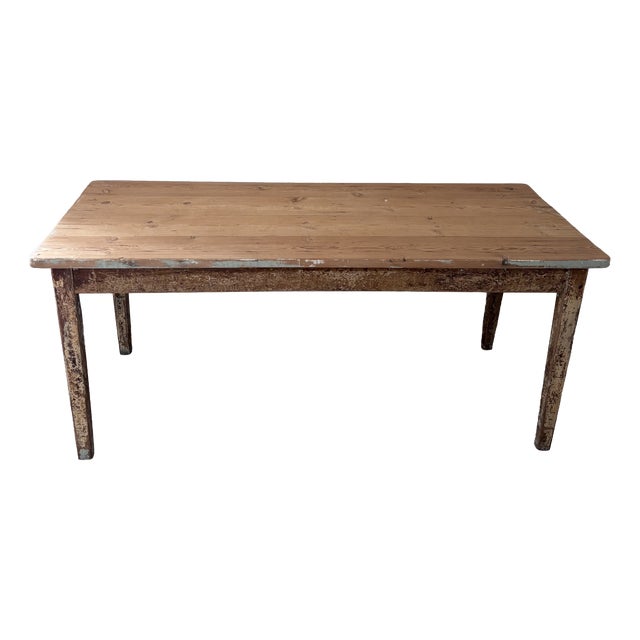 Vintage Wooden Dining Table For Sale