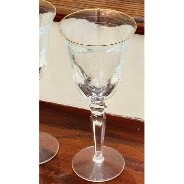 Mid-Century Modern Late 20th Century Waterford Crystal Wine Glasses - Set of 6 For Sale - Image 3 of 3