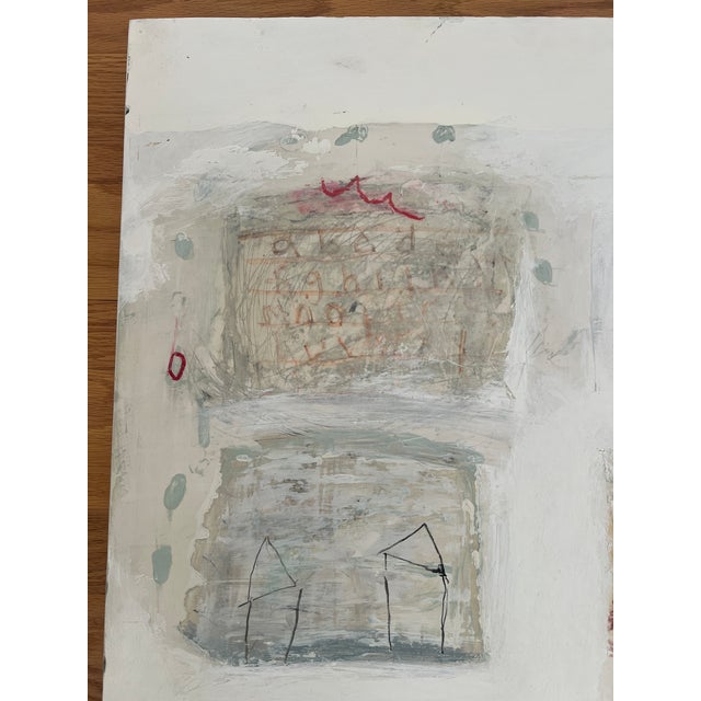 2000 - 2009 It Was a Hurricane and Then It Wasn't, Painting, Collage on Wood For Sale - Image 5 of 17