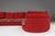 Mid-Century Modern Modular Sofa in Red and Patterned Upholstery from Roche Bobois, France, 1980s For Sale - Image 3 of 18