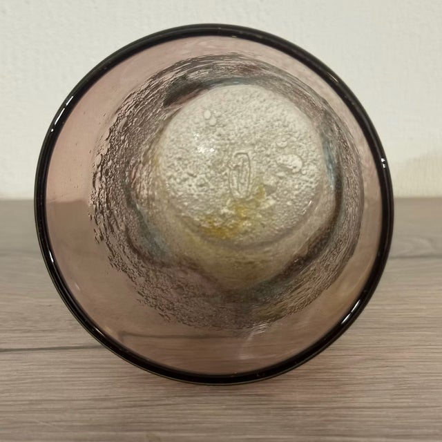 Ryukyu Bubble Glass Tumblers by Seiichiro Inamine, Set of 2 For Sale - Image 10 of 13