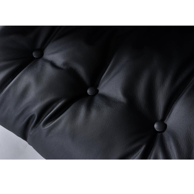 Brazilian Rosewood & Leather Sling Chair and Ottoman by Sergio Rodrigues for Isa For Sale - Image 17 of 18