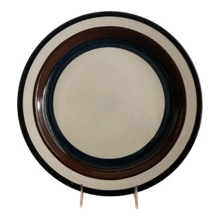1970s Mid-Century Modern "Kaira" by Arabia of Finland. Round Serving Platter For Sale