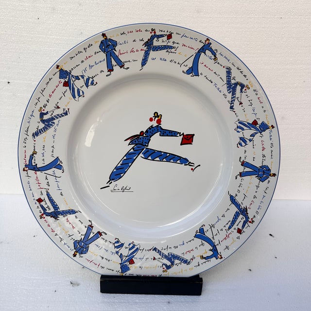 Large Porcelain Plate by Sonia Rykiel, France, 1990s For Sale - Image 9 of 18