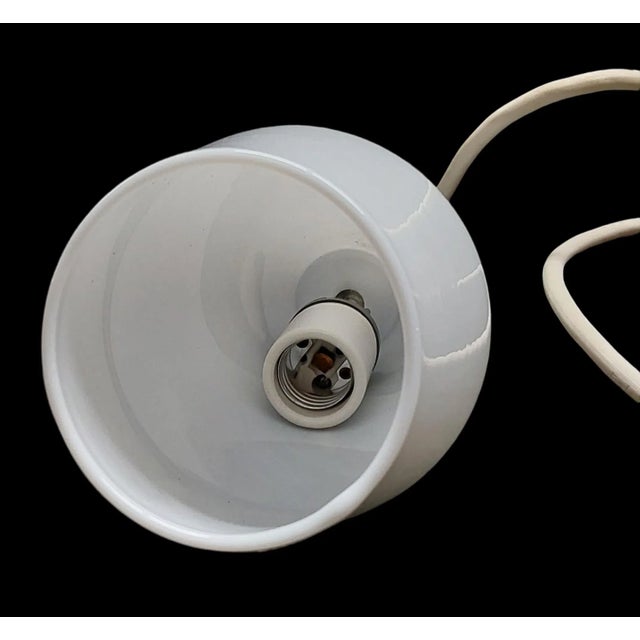 Mid-Century Modern Vintage 1960s Mid-Century Modern Moe Light Star Light Thomas Industries White Glass Shade For Sale - Image 3 of 9