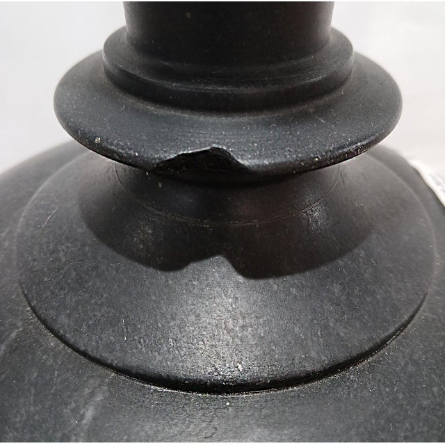 Black Mid 20th Century Black Marble Vase For Sale - Image 8 of 12