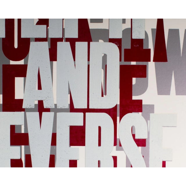 “Flip It and Reverse It!” Letterpress Poster by Carl Pope Jr. For Sale In Indianapolis - Image 6 of 8