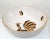 Phoenix Pottery Gallo d'Oro Italy Vintage Hand Painted Ceramic Gold, Black & White Serving Bowl For Sale - Image 4 of 13