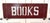 This steel maroon with white letters BOOKS sign was purchased in New Hampshire. Measures 36"x12" and weighs about 9...