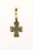 A small bronze cross fashioned into a pendant and accented with 21K gold. This from the 7th to 9th Century AD and was...