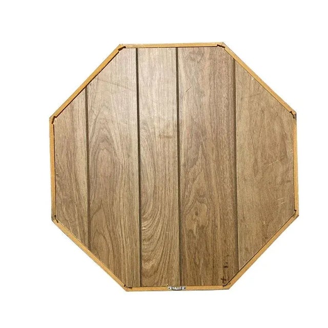 Large Octagonal Wood and Glass Shadow Box or Collectible Box With Latch For Sale - Image 4 of 5