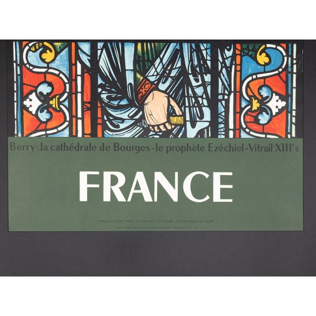 Black French La Cathédrale de Bourges Travel Poster from SNCF, Framed For Sale - Image 8 of 11