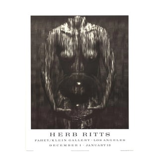 1995 Herb Ritts 'Waterfall, Woman with Sphere (1984)' Photography Black & White United Kingdom Offset Lithograph For Sale
