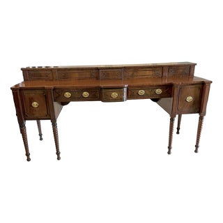 Large Antique George I Figured Mahogany Sideboard, 1780s For Sale