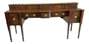 Large Antique George I Figured Mahogany Sideboard, 1780s
