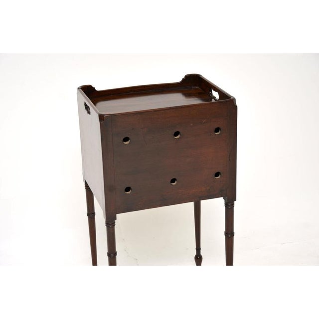 Antique Georgian Side Cabinet on Legs, 1890s For Sale - Image 11 of 12