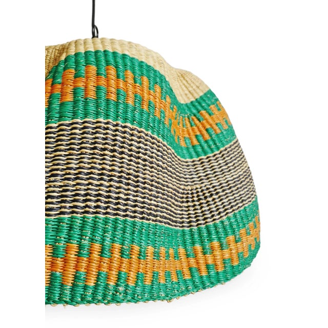 Contemporary Bolga Wave Basket Pendant Light For Sale In Los Angeles - Image 6 of 7