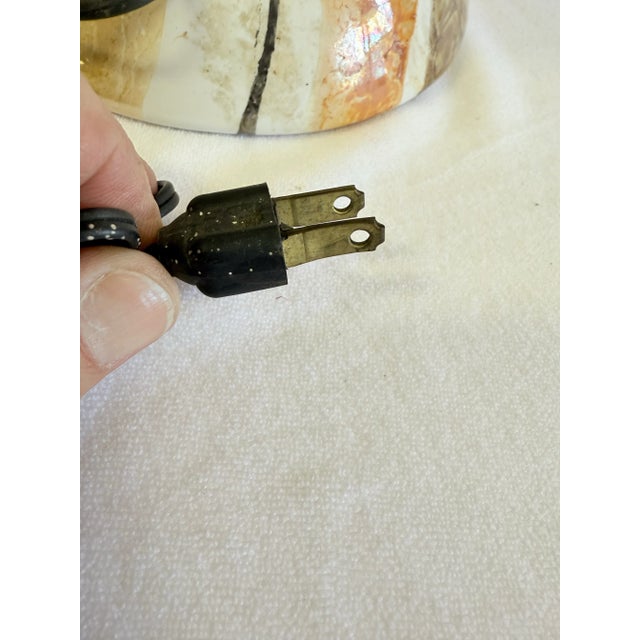 Vintage James Mont Style Chinoiserie Luster Glaze Ginger Jar Table Lamp For Sale - Image 9 of 9