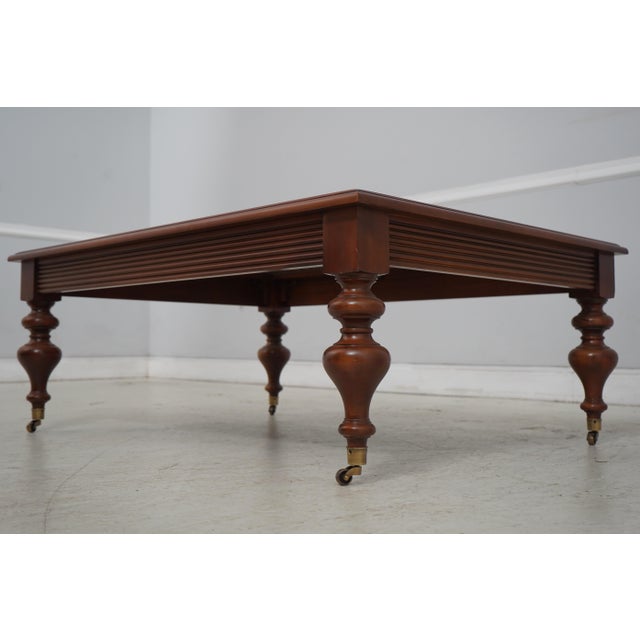 Wood Ethan Allen British Classics Cocktail Table For Sale - Image 7 of 14