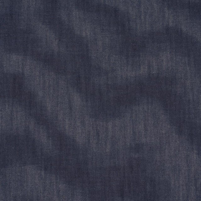 Traditional Sample - Schumacher Denim Moiré Fabric In Denim For Sale - Image 3 of 6