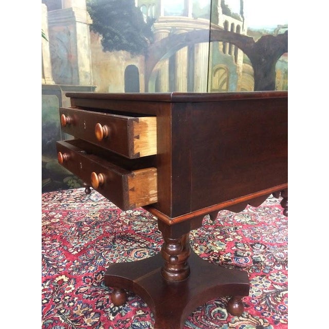 Early 19th Century Antique Cherry Empire Table, Accent Table For Sale - Image 5 of 11
