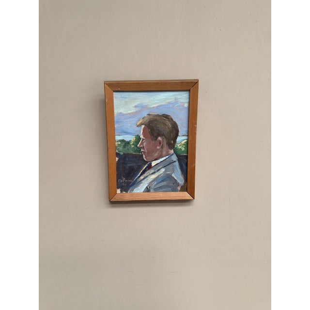 Fröding, Portrait, 1975, Oil on Canvas, Framed For Sale - Image 8 of 18
