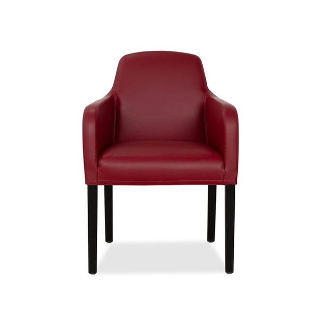Alma Chairs in Black and Red Nappa Leather from Wittmann, Set of 6 For Sale - Image 14 of 18