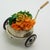 Vintage Italian Handmade Silver Flower Cart Figurine from Sacchetti, Tuscany, 1970s For Sale - Image 3 of 13