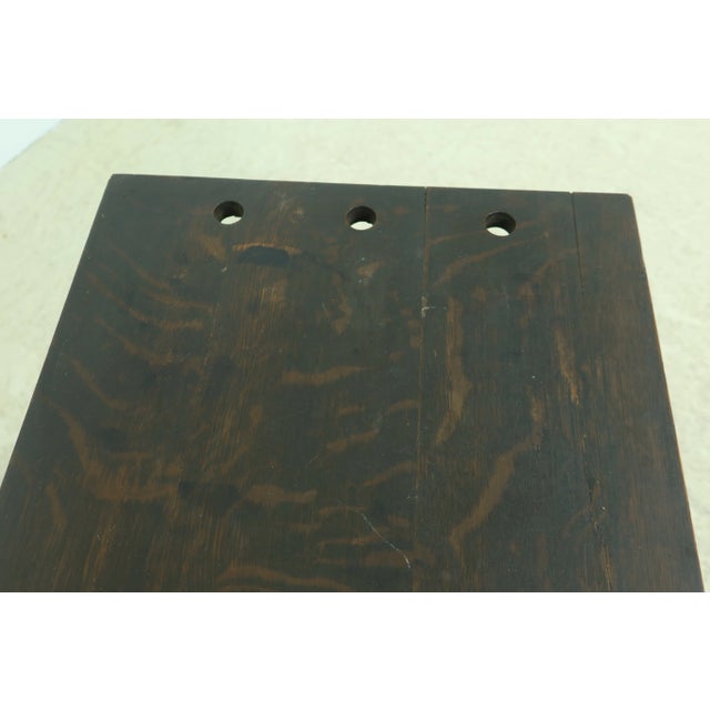 Antique Arts & Crafts Mission Oak Smoking Cabinet For Sale In Philadelphia - Image 6 of 13