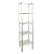 Contemporary White Marble & Nickel Narrow Shelf For Sale - Image 3 of 3
