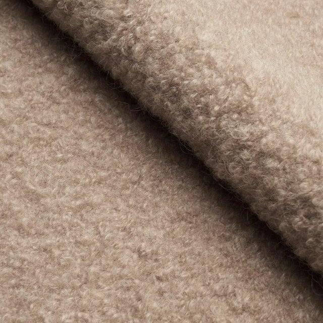 Schumacher Sample - Schumacher Teddy Wool Boucle Fabric in Fawn For Sale - Image 4 of 4