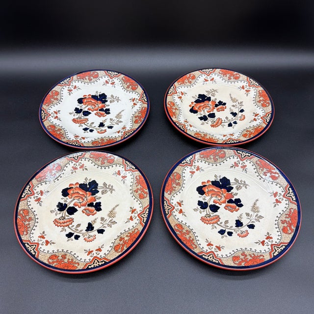 A Set of 4 Antique Doulton’s Alma Pattern Plates, Circa 1880’s For Sale - Image 11 of 12