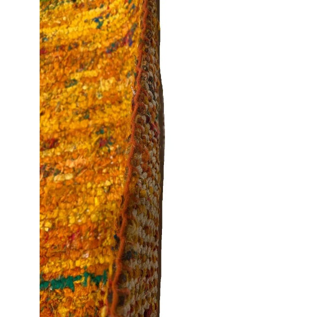 Textile Gold Color Fine Hand Knotted Modern Rug 9'2'' X 12' For Sale - Image 7 of 10