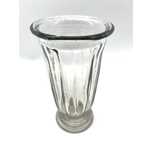 Vintage Art Deco Pressed Glass Vase by Pierre Davesn, 1930s For Sale - Image 6 of 16
