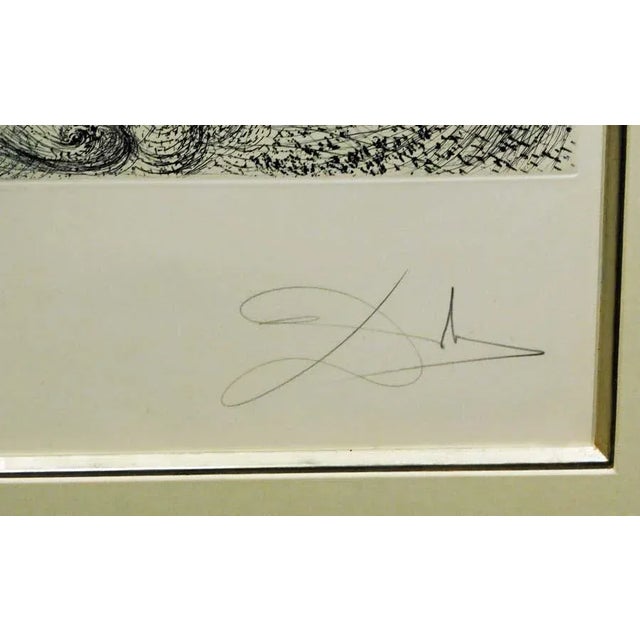 White Salvador Dali "Venus" the Mythology 1963 Hand Signed Framed Intaglio Engraving For Sale - Image 8 of 9