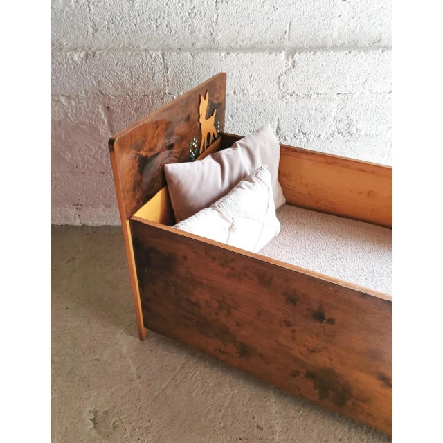 Mid-Century Modern Children's Bed by Bambily, Belgium, 1950s For Sale - Image 13 of 16